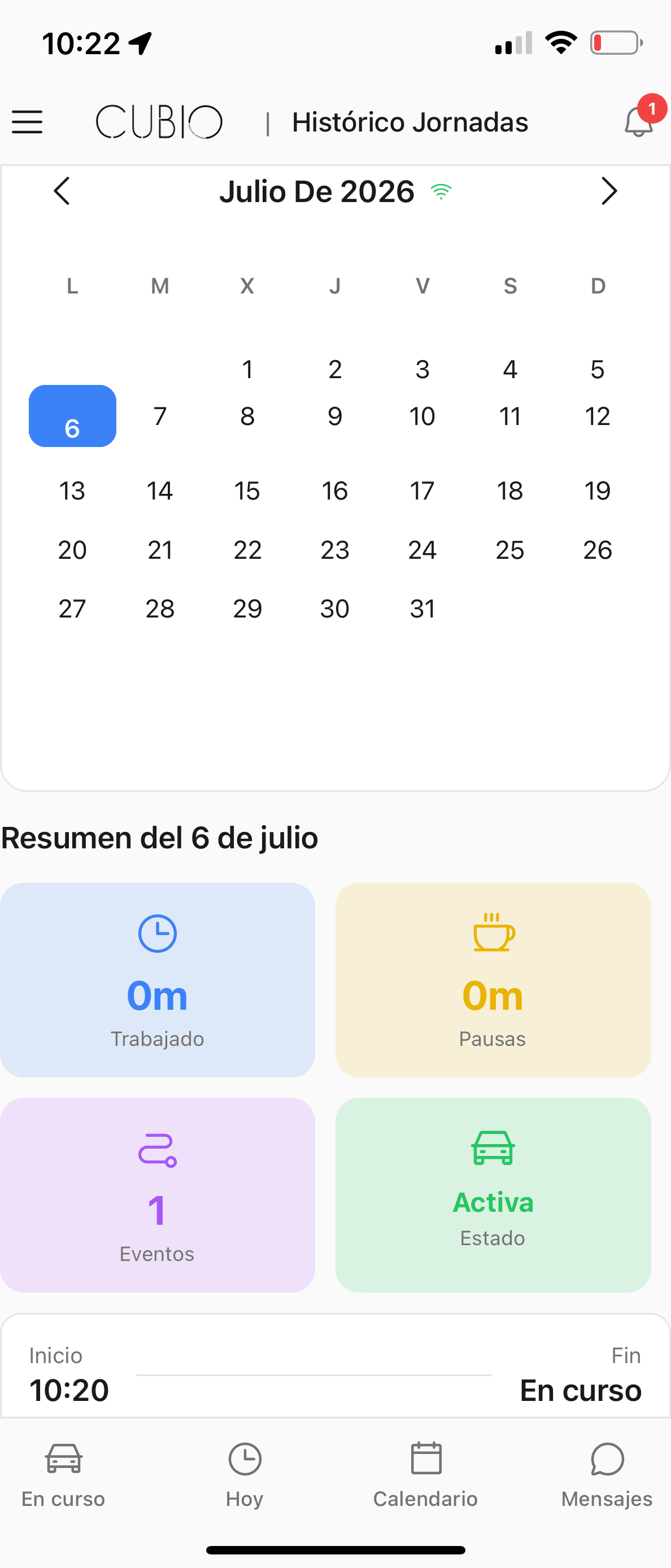 Gestión de Jornada