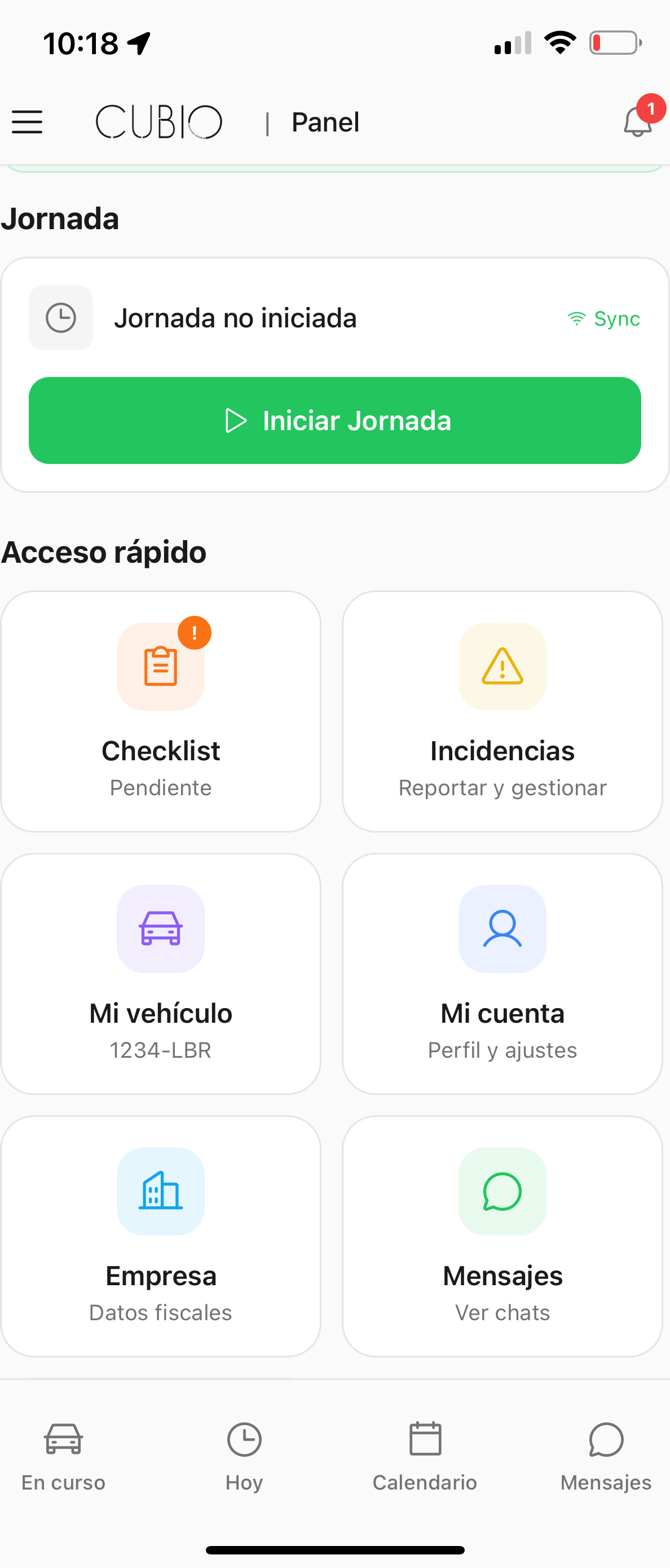 Gestión de Jornada